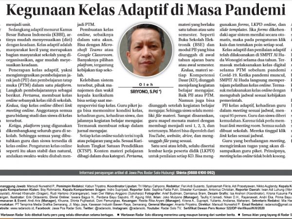 Kegunaan Kelas Adaptif di Masa Pandemi