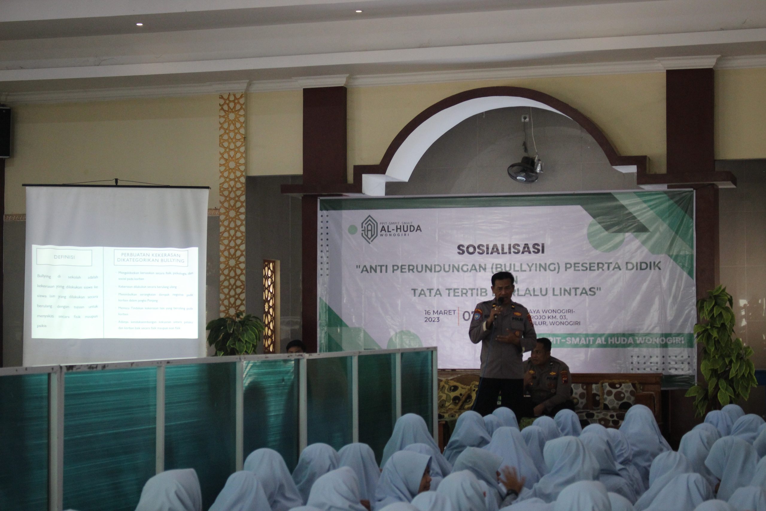 Sosialisasi Anti Perundungan dan Tata Tertib Berlalu Lintas & Jumat Curhat Polres Wonogiri